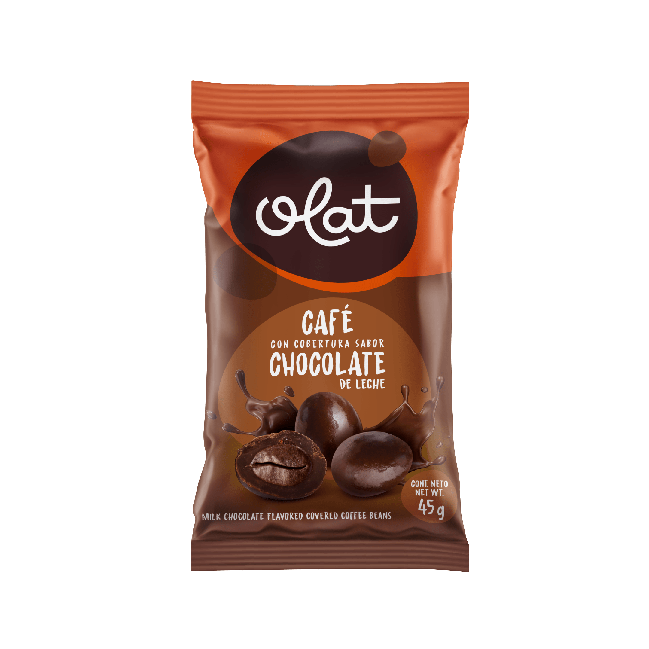 Café con cobertura sabor chocolate de leche